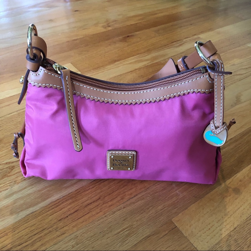 Dooney & Bourke Pink Nylon Small Handbag EUC